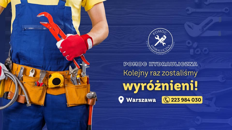 Zdjęcie na okładce dla ⭐ Pomoc Hydrauliczna- Hydraulik - Pogotowie